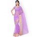 7 Colors Lifestyle Lavender Supernet and Dupion Traditional Saree